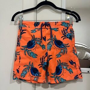 OsKosh B’gosh Orange Crab Print Swim Shorts